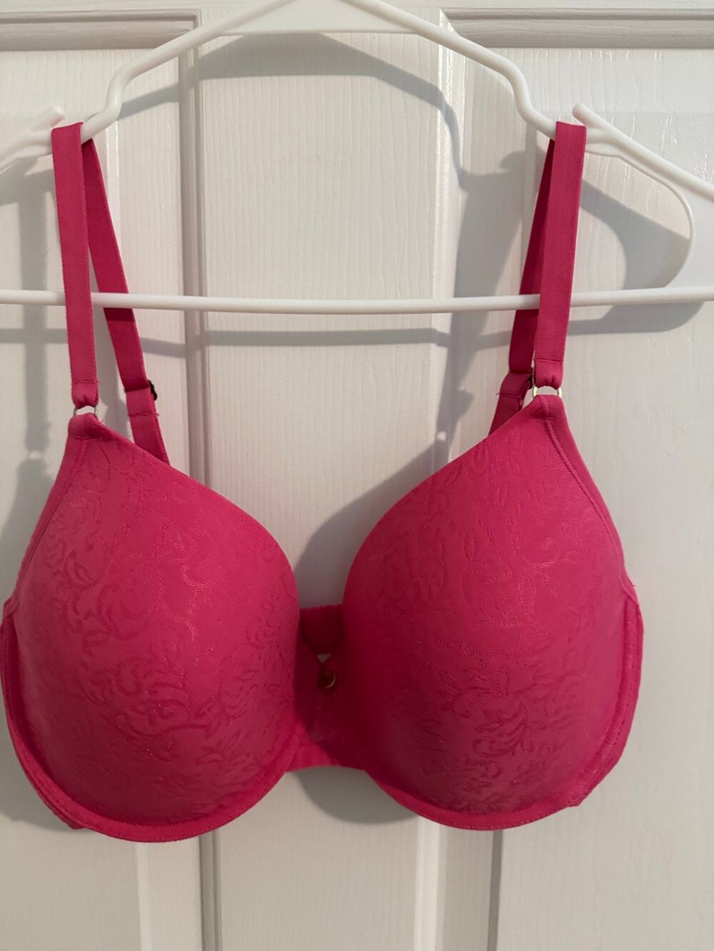 Natori Sheer Jacquard Full Fit Contour Underwire Bra Bright Pink 34DD